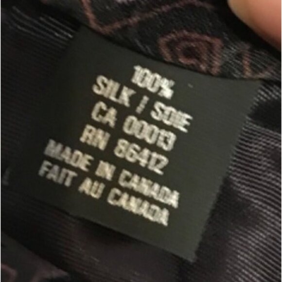 Leo Chevalier Mens Silk Geometric Pattern Tie Navy Necktie - Picture 4 of 4